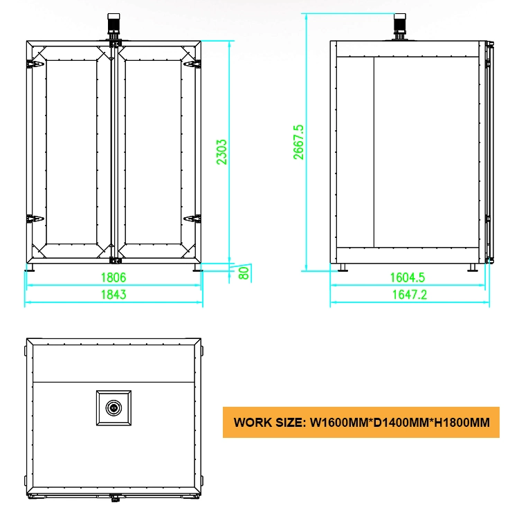 2023 New Electric Powder Coating Curing Oven for Wheel Rim